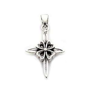 Gothic Cross ,Pendant,sterling Silver ,Oxdizied