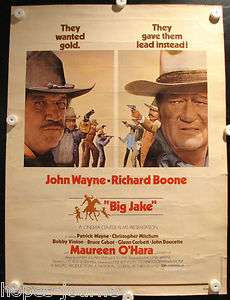 JOHN WAYNE BIG JAKE RICHARD BOONE Original 1971 30 X 40 Movie Poster 