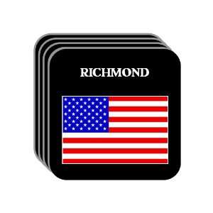  US Flag   Richmond, Virginia (VA) Set of 4 Mini Mousepad 
