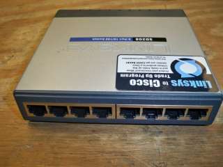 CISCO LINKSYS SD208 8 Port 10/100 Switch Ethernet /psu  