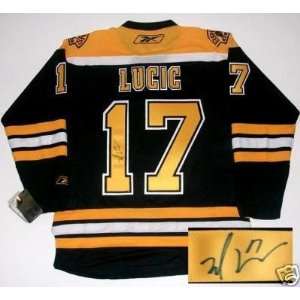 Autographed Milan Lucic Jersey   Rbk 2011 Cup  Sports 