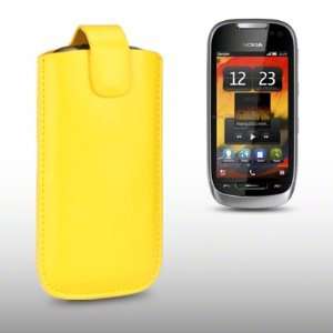 NOKIA 701 PU LEATHER CASE, BY CELLAPOD CASES YELLOW