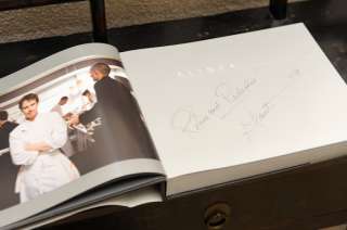   Achatz Cook Book Sign By Author! Beautiful Food Plates Pictures  