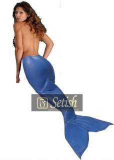 100% Handmade Rubber Latex Clothing SETISH Brand  blue Latex mermaid 
