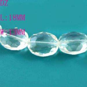 L5506 5pc 18*13mm clear Faceted Crystal gems Oval Beads  
