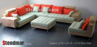 130460975 S150b 5pc New Modern Microfiber Sectional Sofa Set Ebay 