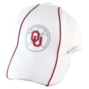  Nike Oklahoma Sooners White Baller Swoosh Flex Fit 2 Hat 