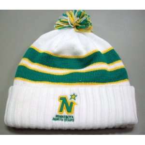  Minnesota North Stars Retro Cuffed Pom Knit Hat Sports 