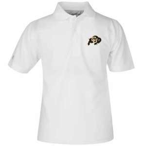 Colorado YOUTH Unisex Pique Polo Shirt (White):  Sports 