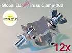 12x Global DJ Mini Truss O Clamp 360 Wrap Around par 64