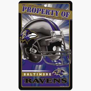   : Baltimore Ravens Sign   Property Of Sign *SALE*: Sports & Outdoors