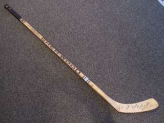 PAUL COFFEY PENGUINS GAME USED STICK SIGNED  