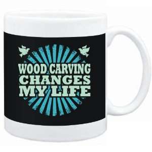  Mug Black  Wood Carving changes my life  Hobbies Sports 