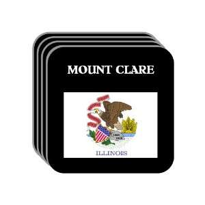  US State Flag   MOUNT CLARE, Illinois (IL) Set of 4 Mini 