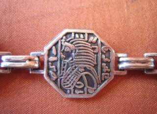 Amazing Antique Vintage Egyptian Silver Bracelet _ King Tutankhamun 