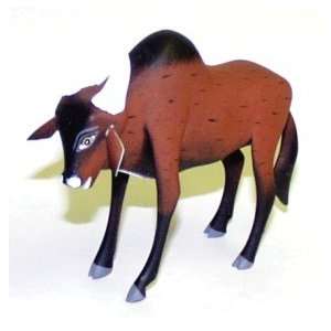  Bull ~ Oaxacan Wood Carving 4.25 Inches Tall