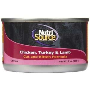  Nutri Source Cat & Kitten   Chicken, Turkey & Lamb   12 x 