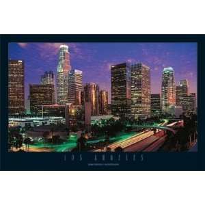  Los Angeles City View Poster Print