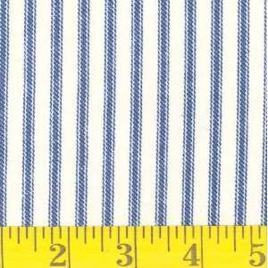  54 Wide Ticking Stripe Blue Fabric By The Yard Arts 