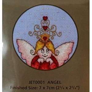  Angel (with metallic thread)   Jet Cross Stitch Kit Toys & Games