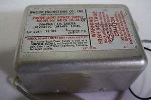 Whelen Strobe Light Power Supply A412A , HS 28 DF 28 Volt  