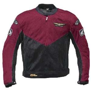   Sport Mesh/Textile Mens Motorcycle Jacket Wine/Black XXL: Automotive