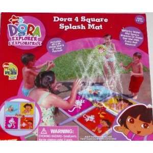   Dora Explorer 4 Square Splash Mat Sprinkler Water Spray: Toys & Games