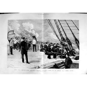  1891 Mediterranean Squadron Repelling Attack Torpedo