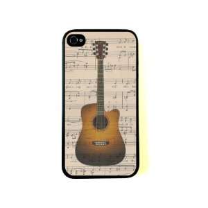 Sheet Music Guitar iPhone 4 Case   Fits iPhone 4 and iPhone 