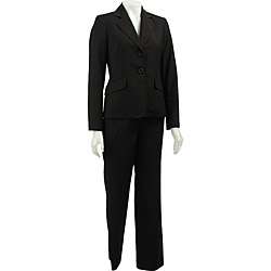 Jones New York Womens 2 piece Black Pant Suit  Overstock