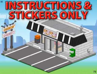 Dunkin Donuts Custom LEGO stickers & build instructions  