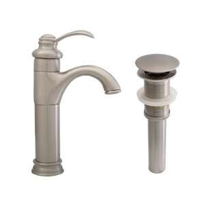   Brushed Nickel Bathroom/Vanity Faucet and Drain: Home Improvement