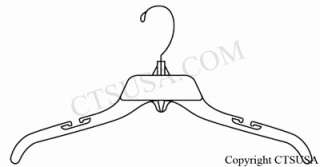 100 19 INCH HEAVYWEIGHT COAT CLOTHES RETAIL HANGERS  