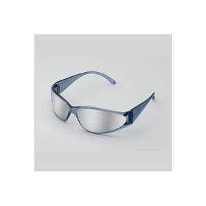  Safety Glasses (Blue Frame, Silver Mirror Lens) by Boas 