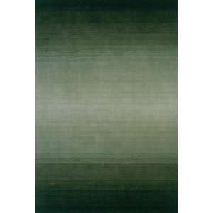   Forest Green Hand Loomed Wool Area Rug 2.30 x 8.00.