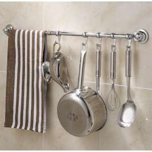   Everloc EL 10265 20 Suction Cup Towel Bar with Hooks 