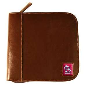  St. Louis Cardinals Brown Square Leather CD Case Sports 