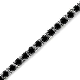 FineDiamonds9 1 CT Black Diamond Bracelet 14K White Gold 
