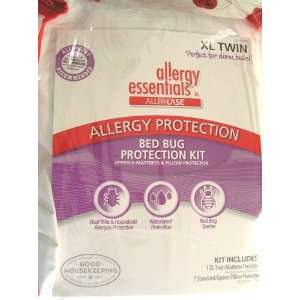 Bed Bug Protection Kit XL Twin Mattres Plus Pillow Protector