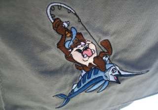 Warner Bros TAZ Fishing Sport Vest XL Reel Devil Looney Tunes  