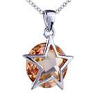Pugster Star On Swarovski Crystal Pendant Necklace