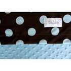 Baby Laundry Double Sided Minky Blanket   Baby Size   Blue & Chocolate 