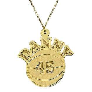 Personalized Basketball Sport Pendant  Jewelry Gold Jewelry Pendants 