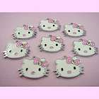 wholesale hello kitty face crystal metal charms pendant x 8