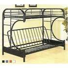Acme Metal 2 steel tube frame bunk bed set twin / full