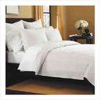 Bedding Classic Quilt in White Stripe   Size Queen