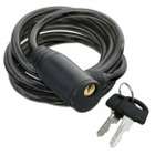 Pro Tool Self Coiling 72in Bike Cable Lock PVC Jacket   8mm Thick 