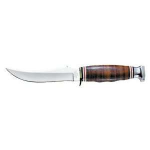  Kabar Knives Inc Skinner Brown Leather Sheath Knife 