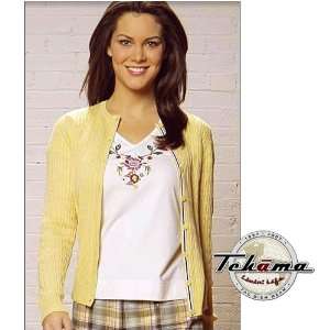  Tehama Ladies Green Sweater (Color=Vintage Yellow,Size=S 
