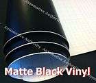 Matte Flat Black Vinyl Vehicle Wrap Sheet 24 x 60 Sticker Film 2x5 